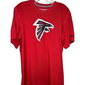 Atlanta Falcons NFL Nike Dri Fit T Shirt unisex Medium Red Football‎